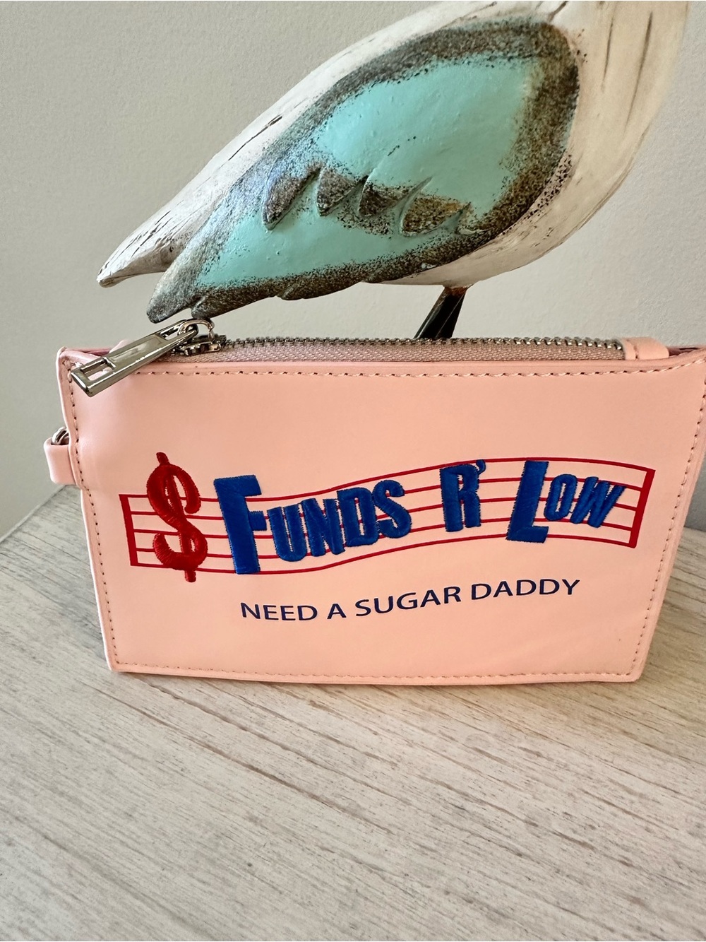 Dolls Kill Funds R' Low Need a Sugar Daddy Embroidered Zip Pouch